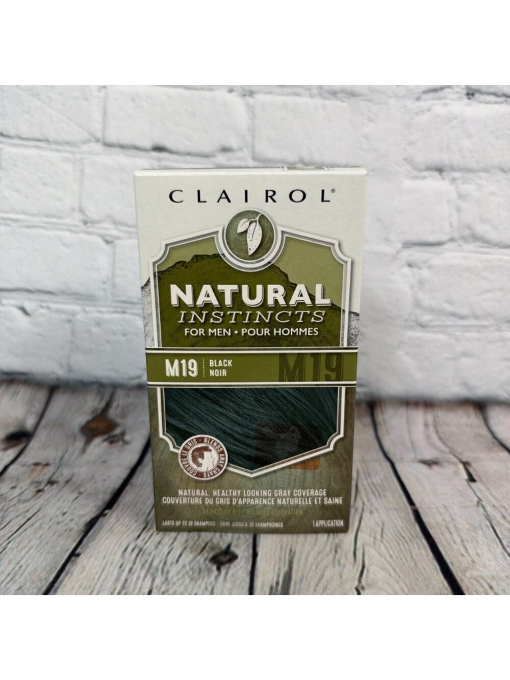 Clairol Natural Instincts For Men M19 Black Hair Color Kit 1 Application